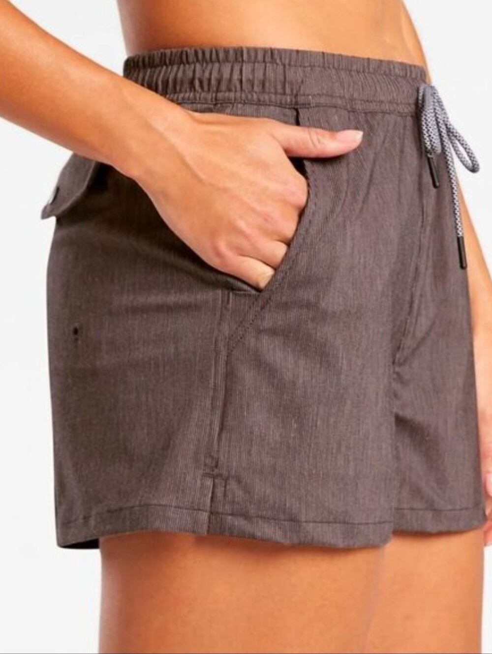 NWT ATHLETA MARIN 2.5" BOARD SHORT BLACK SZ 1X